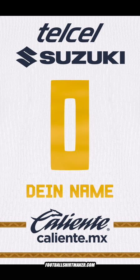 Trikot Pumas UNAM 2024/2025 -  dein name - 0