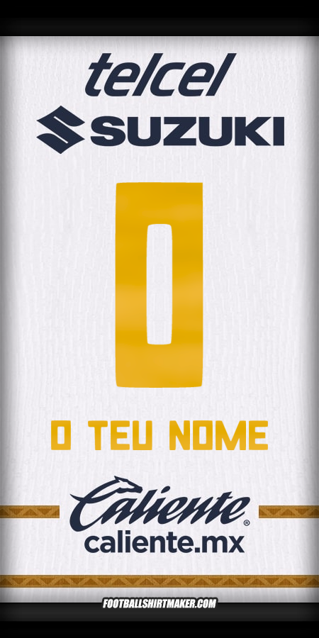 Camisola Pumas UNAM 2024/2025 -  o teu nome - 0