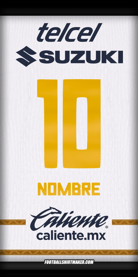 Jersey Pumas UNAM 2024/2025 -  nombre - 10