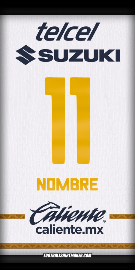 Jersey Pumas UNAM 2024/2025 -  nombre - 11