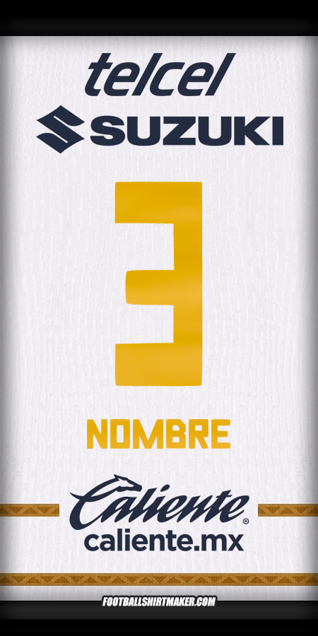 Camiseta Pumas UNAM 2024/2025 -  nombre - 3