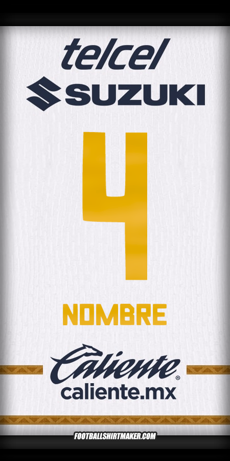 Jersey Pumas UNAM 2024/2025 -  nombre - 4