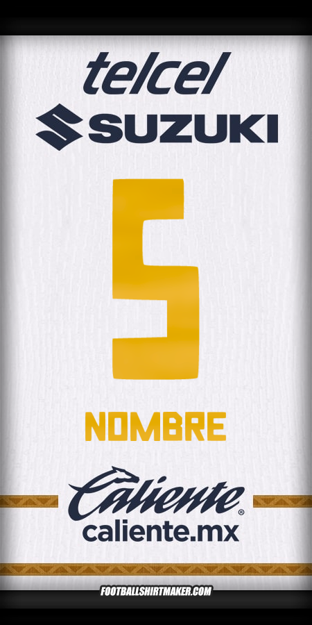Jersey Pumas UNAM 2024/2025 -  nombre - 5