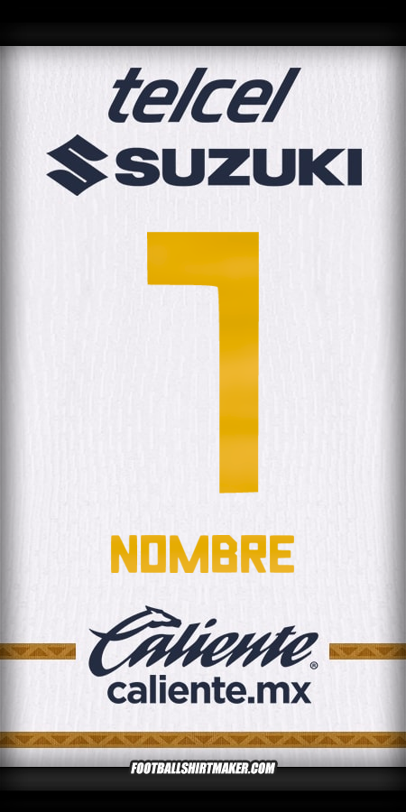 Camiseta Pumas UNAM 2024/2025 -  nombre - 7