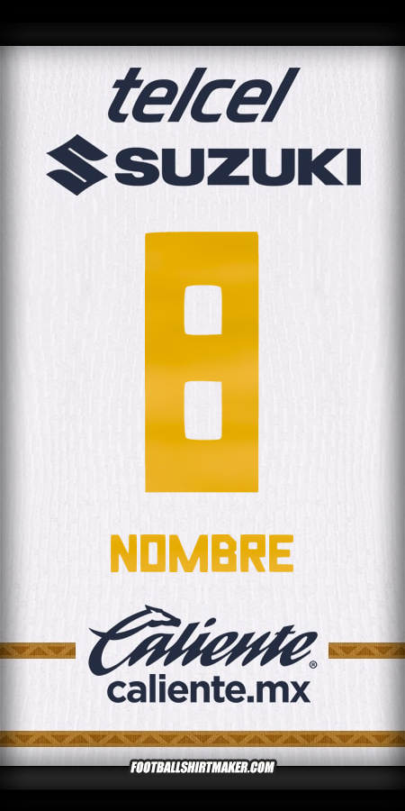 Camiseta Pumas UNAM 2024/2025 -  nombre - 8