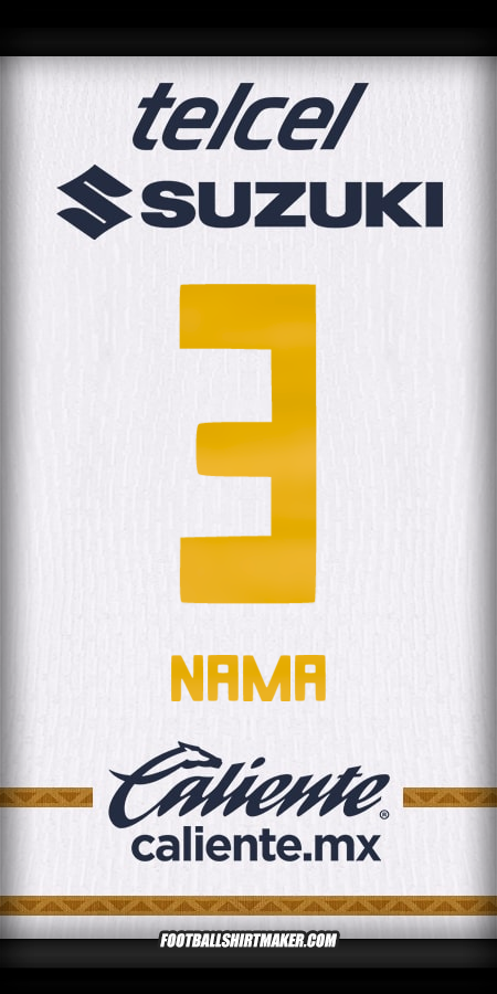 Jersey Pumas UNAM 2024/2025 -  nama - 3