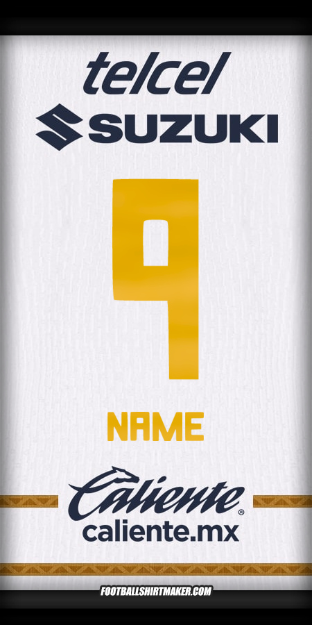 Jersey Pumas UNAM 2024/2025 -  name - 9