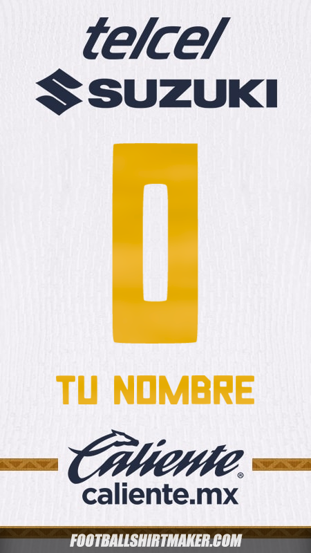 Camiseta Pumas UNAM 2024/2025 -  tu nombre - 0