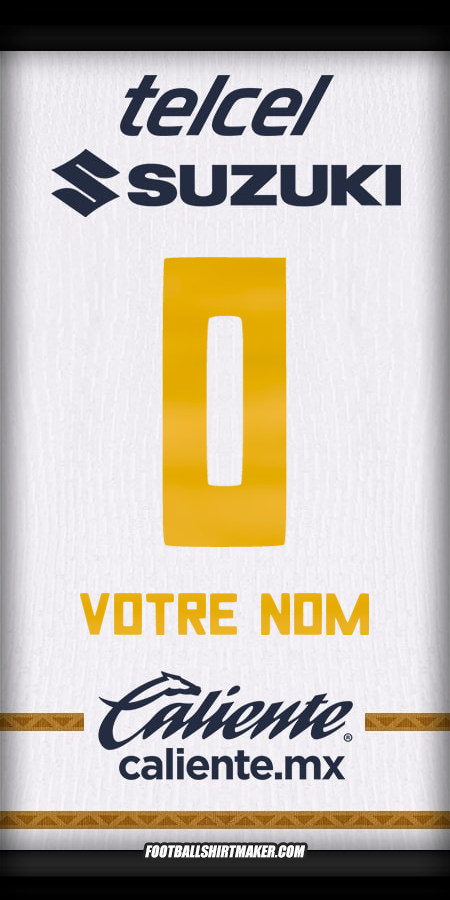 Maillot Pumas UNAM 2024/2025 -  votre nom - 0