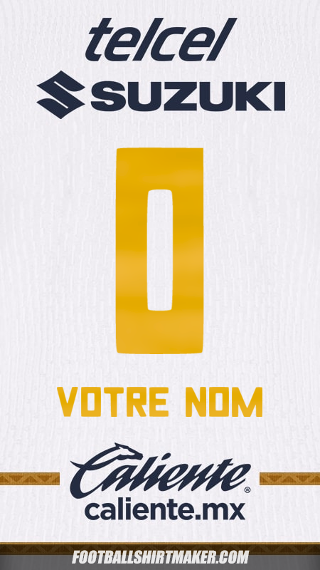 Maillot Pumas UNAM 2024/2025 -  votre nom - 0