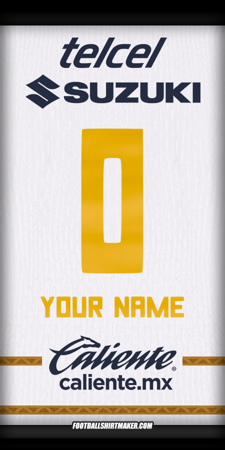 Shirt Pumas UNAM 2024/2025 -  your name - 0