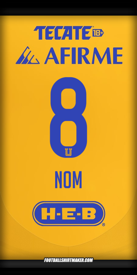 Maillot Tigres UANL 2024/2025 -  nom - 8