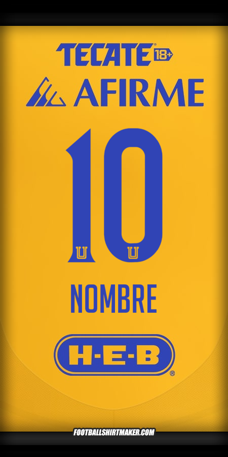 Camiseta Tigres UANL 2024/2025 -  nombre - 10