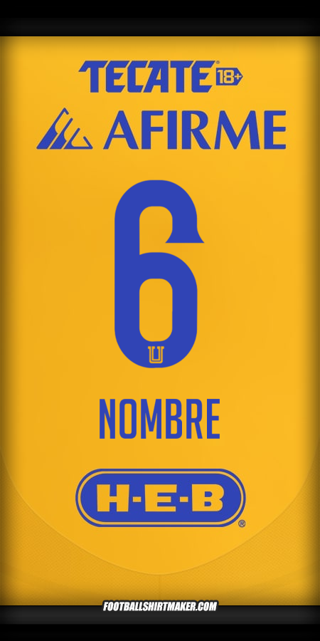 Camiseta Tigres UANL 2024/2025 -  nombre - 6