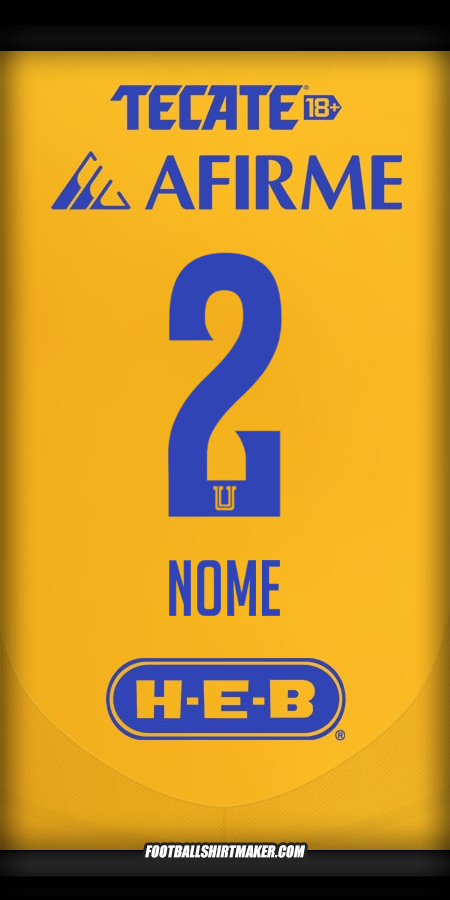 Camisa Tigres UANL 2024/2025 -  nome - 2
