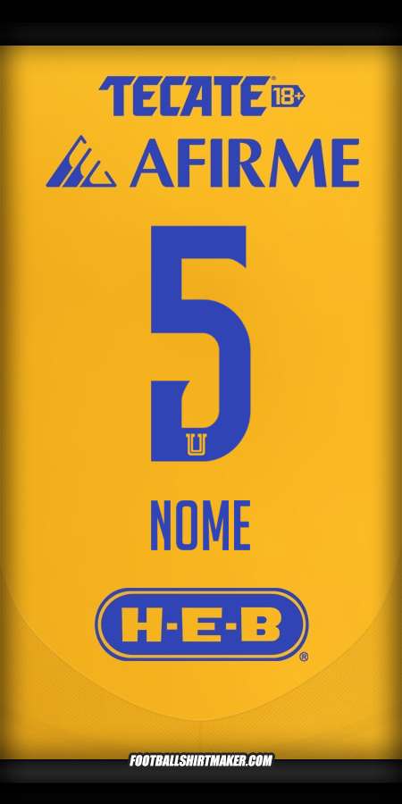 Camisola Tigres UANL 2024/2025 -  nome - 5