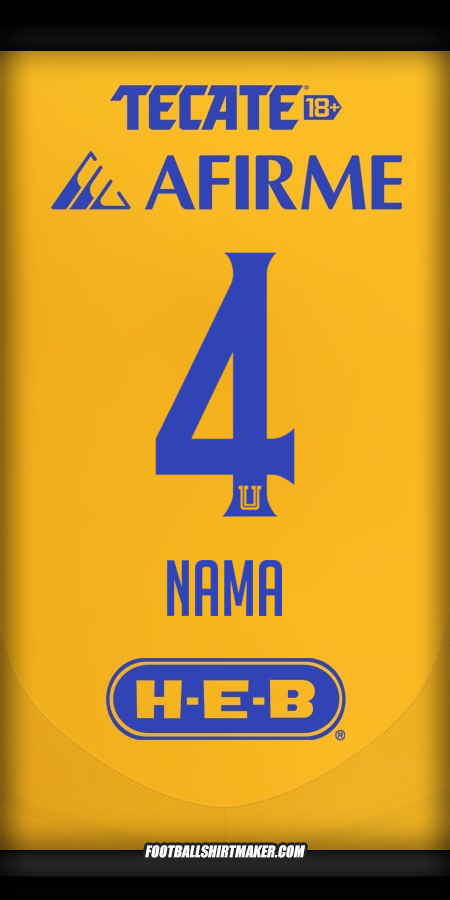 Jersey Tigres UANL 2024/2025 -  nama - 4