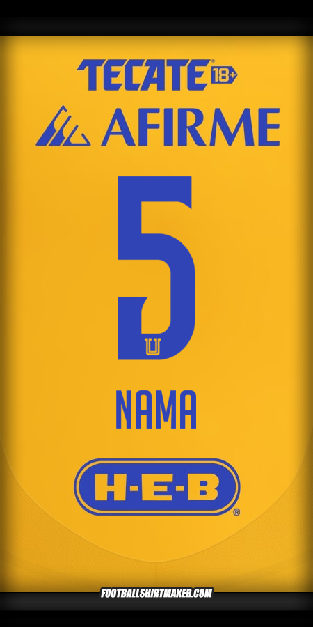 Jersey Tigres UANL 2024/2025 -  nama - 5