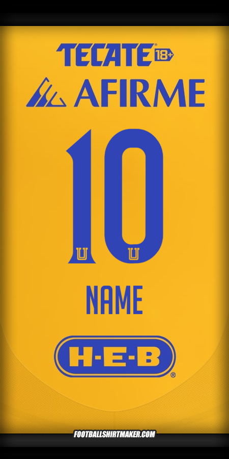 Trikot Tigres UANL 2024/2025 -  name - 10