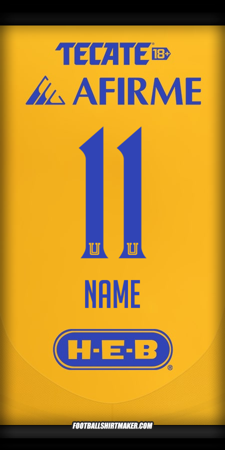 Trikot Tigres UANL 2024/2025 -  name - 11