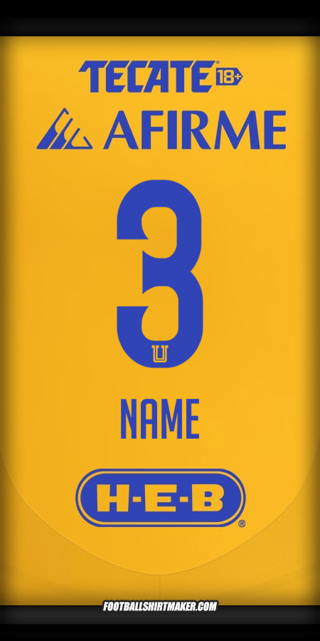 Trikot Tigres UANL 2024/2025 -  name - 3