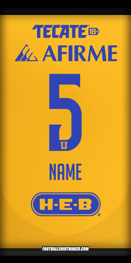 Jersey Tigres UANL 2024/2025 -  name - 5
