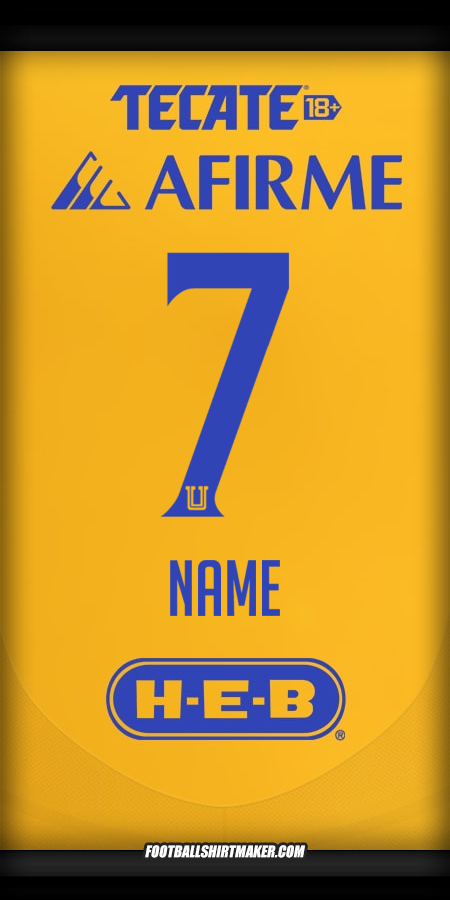 Trikot Tigres UANL 2024/2025 -  name - 7