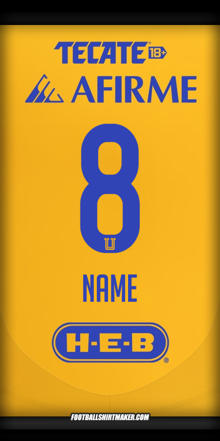 Jersey Tigres UANL 2024/2025 -  name - 8