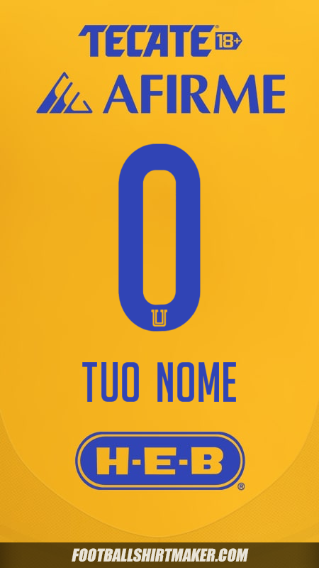 Maglia Tigres UANL 2024/2025 -  tuo nome - 0
