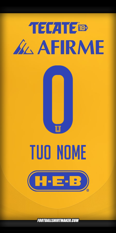 Maglia Tigres UANL 2024/2025 -  tuo nome - 0
