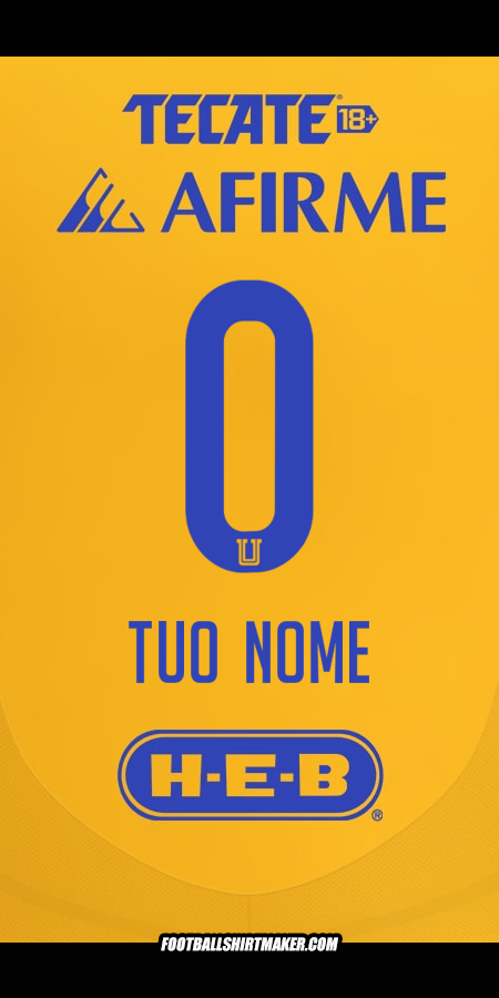 Maglia Tigres UANL 2024/2025 -  tuo nome - 0