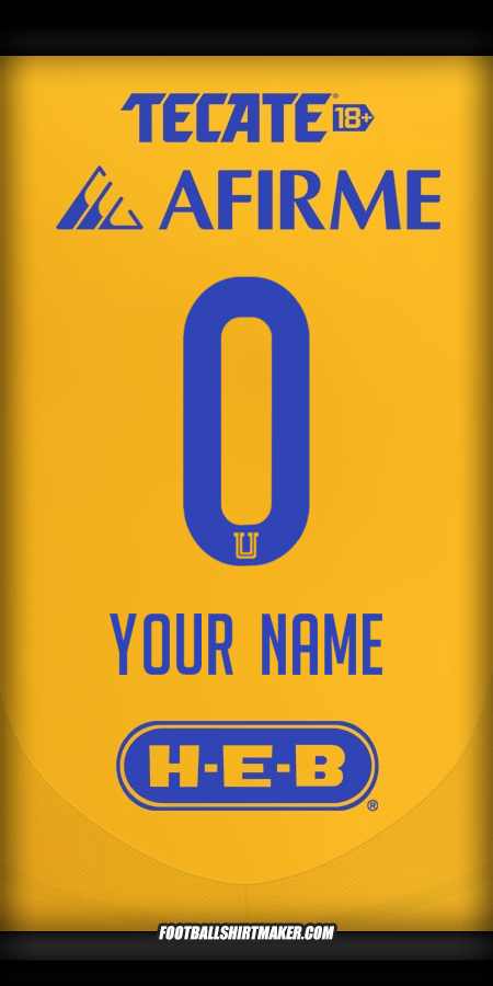 Jersey Tigres UANL 2024/2025 -  your name - 0