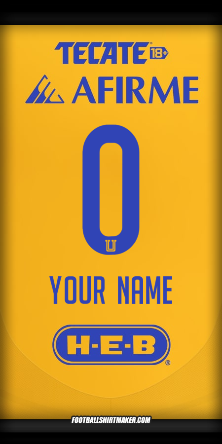 Shirt Tigres UANL 2024/2025 -  your name - 0