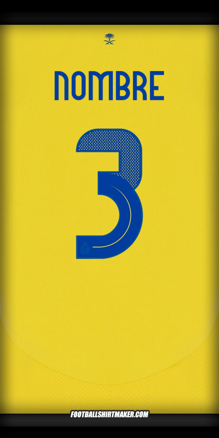 Jersey Al Nassr Cup 2024/2025 -  nombre - 3
