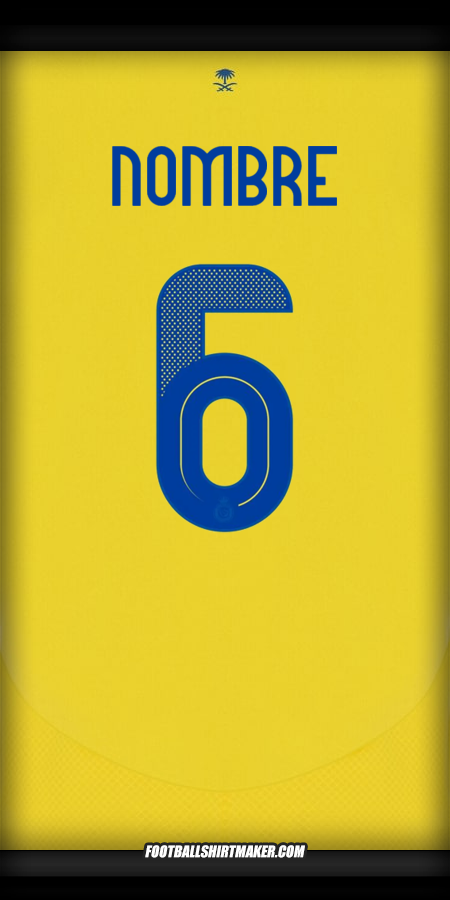Jersey Al Nassr Cup 2024/2025 -  nombre - 6