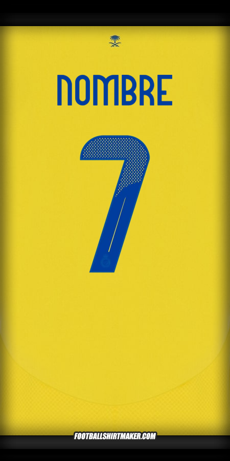 Jersey Al Nassr Cup 2024/2025 -  nombre - 7