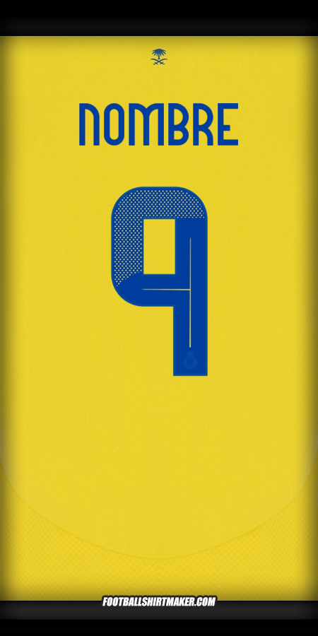 Jersey Al Nassr Cup 2024/2025 -  nombre - 9