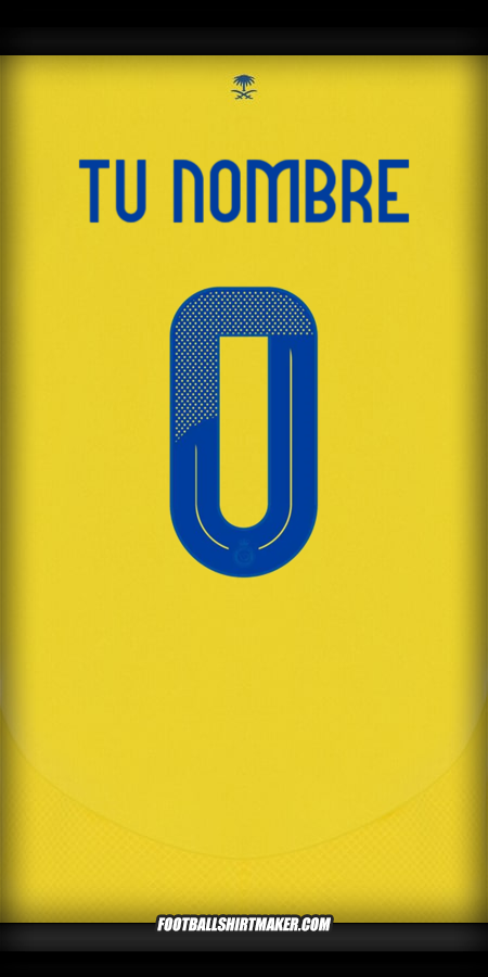 Jersey Al Nassr Cup 2024/2025 -  tu nombre - 0