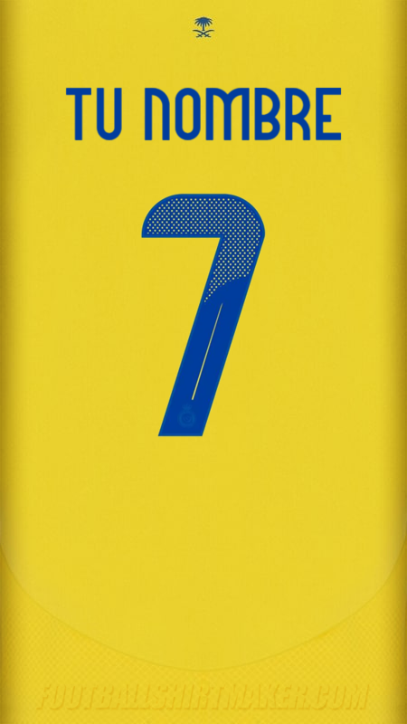 Camiseta Al Nassr 2024/2025 Cup número 7 tu nombre