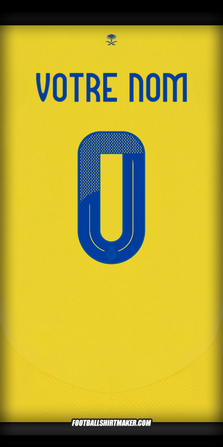 Maillot Al Nassr Cup 2024/2025 -  votre nom - 0