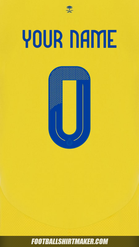 Jersey Al Nassr 2024/2025 Cup -  your name - 0