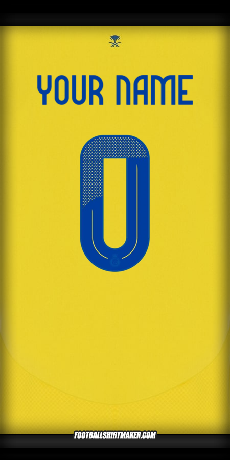 Shirt Al Nassr Cup 2024/2025 -  your name - 0