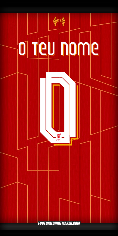 Camisola Liverpool FC Cup 2024/2025 -  o teu nome - 0