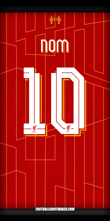 Maillot Liverpool FC Cup 2024/2025 -  nom - 10