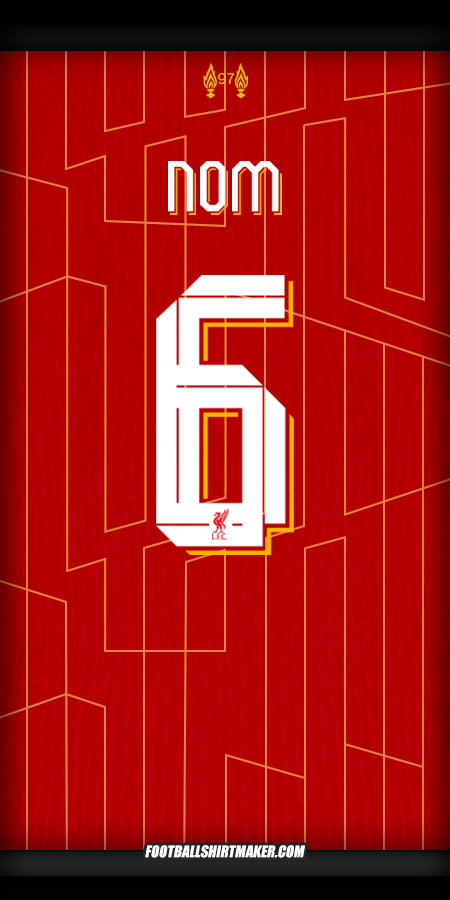 Maillot Liverpool FC Cup 2024/2025 -  nom - 6