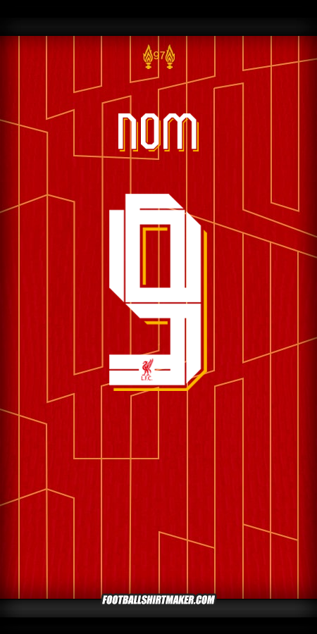 Maillot Liverpool FC Cup 2024/2025 -  nom - 9