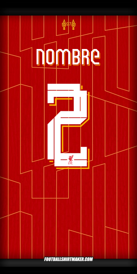 Jersey Liverpool FC Cup 2024/2025 -  nombre - 2