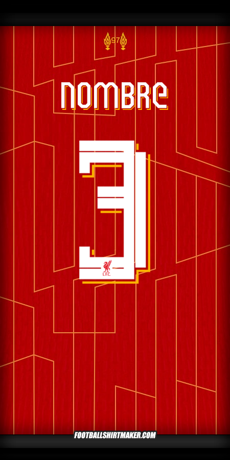 Jersey Liverpool FC Cup 2024/2025 -  nombre - 3