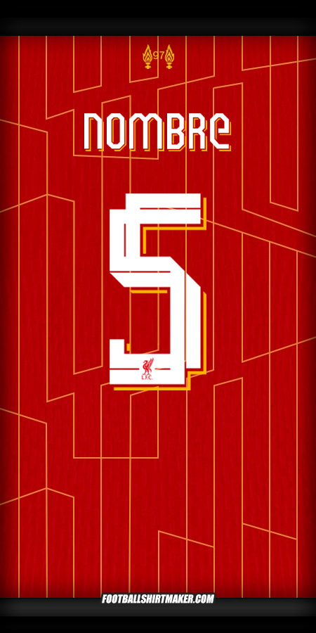 Jersey Liverpool FC Cup 2024/2025 -  nombre - 5