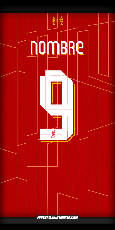 Camiseta Liverpool FC Cup 2024/2025 -  nombre - 9